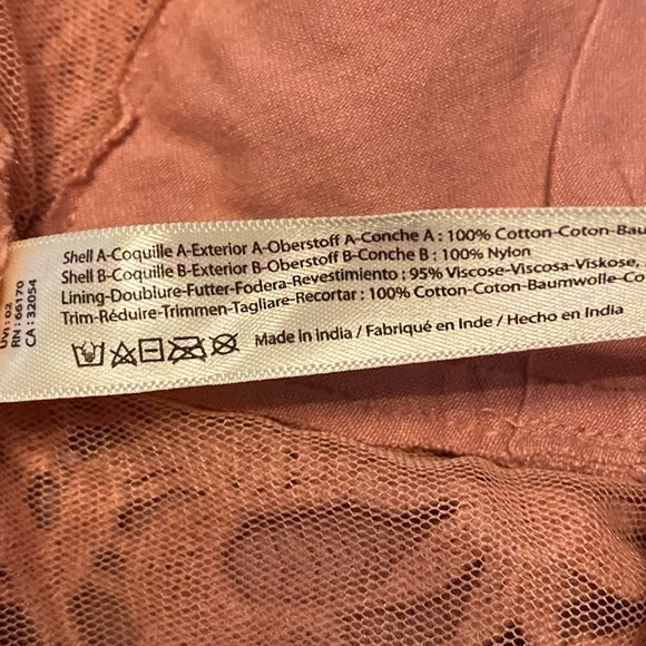 Free People FP One Athena Bralette Smoke Rose Pink - Picture 6 of 6